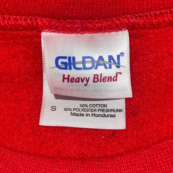 Gildan MERRY CHRISTMAS YA FILTHY ANIMAL Ugly Christmas Sweatshirt Size Small - Picture 3 of 3